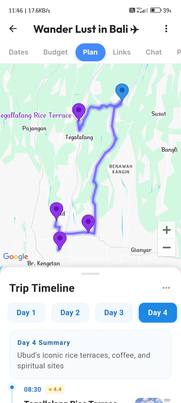 Smart Itinerary Created